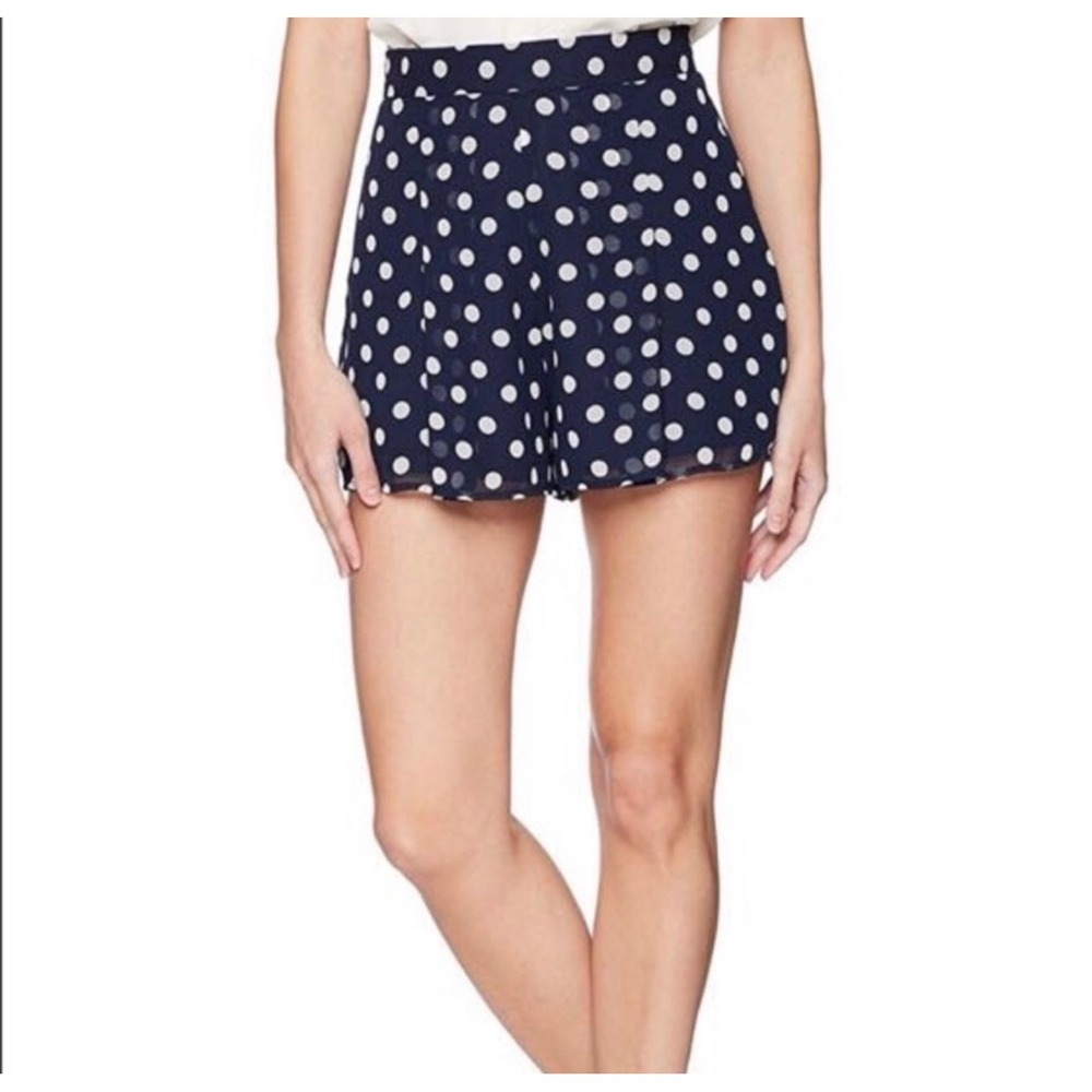 Show Me Your MuMu Navy Polka Dot Shorts